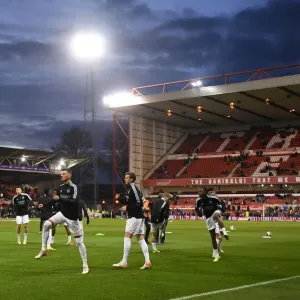 Arsenal's Emirates FA Cup Battle at Nottingham Forest: Pre-Match Warm-Up