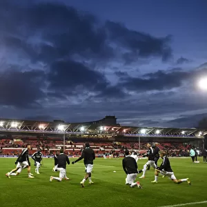 Arsenal's Emirates FA Cup Preparation: Players Warm Up Ahead of Nottingham Forest Showdown