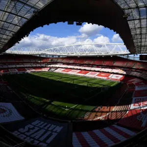 Arsenal's Empty Emirates Stadium: UEFA Europa League Semi-Final Against Villarreal CF Amidst Coronavirus Restrictions Arsenal's Empty Emirates Stadium: UEFA Europa League Semi-Final Against Villarreal CF Amidst Coronavirus Restrictions