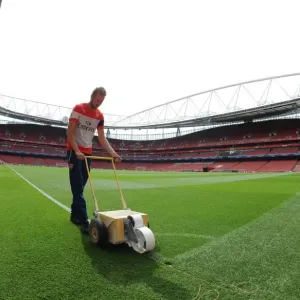 Arsenal's Emirates Stadium: Readied for Champions League Clash Against Besiktas (2014/15)