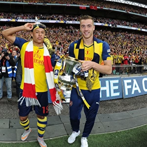 Arsenal's FA Cup Victory: Arsenal vs. Aston Villa, 2015 - Celebrating in Style