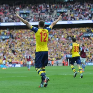 Arsenal's FA Cup Victory: Olivier Giroud's Goal Celebration (4-0 over Aston Villa, Wembley Stadium, May 30, 2015) Arsenal's FA Cup Victory: Olivier Giroud's Goal Celebration (4-0 over Aston Villa, Wembley Stadium, May 30, 2015)