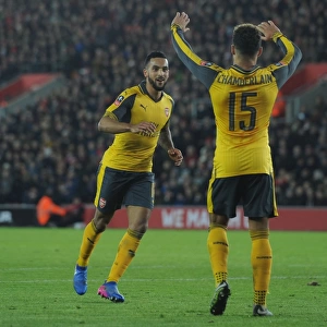 Arsenal's FA Cup Victory: Unforgettable Moment as Walcott and Oxlade-Chamberlain Celebrate Goals vs Southampton
