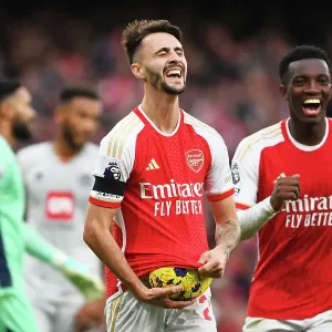 Arsenal's Fabio Vieira Scores Fourth Goal in Thrilling Victory over Sheffield United (2023-24) Arsenal's Fabio Vieira Scores Fourth Goal in Thrilling Victory over Sheffield United (2023-24)