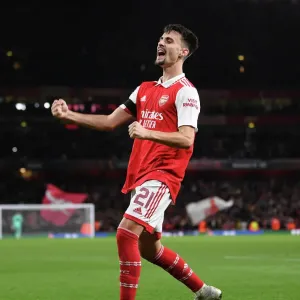 Arsenal's Fabio Vieira Scores Third Goal Against FK Bodo/Glimt in Europa League Match