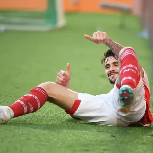 Arsenal's Fabio Vieira Shines: Europa League Victory Over Sporting CP in Lisbon, 2023