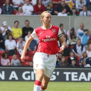 Arsenal's Faye White Lifts FA Womens Cup after 4:1 Victory over Leeds United at The City Ground (2008)