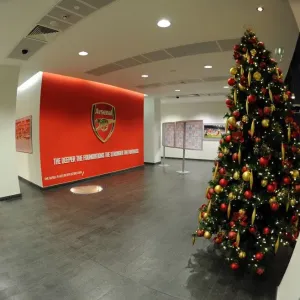 Arsenal's Festive Emirates: Christmas Trees at Arsenal v Hull City (2013-14)