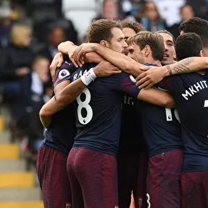 Arsenal's Five-Goal Blitz: Celebrating Victory Over Fulham (2018-19)