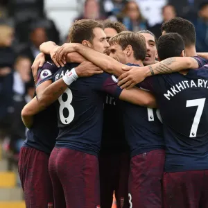 Arsenal's Five-Goal Blitz: Celebrating Victory Over Fulham (2018-19)