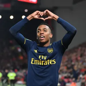 Arsenal's Five-Goal Blitz: Joe Willock Celebrates Against Liverpool in Carabao Cup
