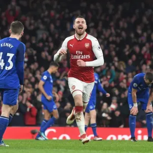 Arsenal's Five-Goal Blitz: Ramsey Celebrates vs. Everton (Premier League 2017-18)