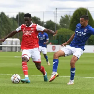 Arsenal's Flo Balogun in Pre-Season Action Against Ipswich Town Arsenal's Flo Balogun in Pre-Season Action Against Ipswich Town