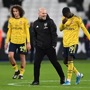Arsenal's Freddie Ljungberg Consoles Nicolas Pepe after West Ham Clash
