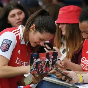 Arsenal's Freya Godfrey Signs Autographs After Chelsea vs Arsenal Women's Super League Match Arsenal's Freya Godfrey Signs Autographs After Chelsea vs Arsenal Women's Super League Match