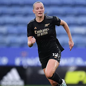 Arsenal's Frida Maanum in Action: Arsenal Women vs Leicester City in the FA WSL