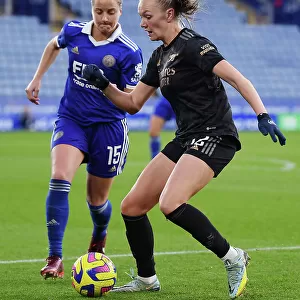 Arsenal's Frida Maanum in Action against Leicester City in Women's Super League Clash