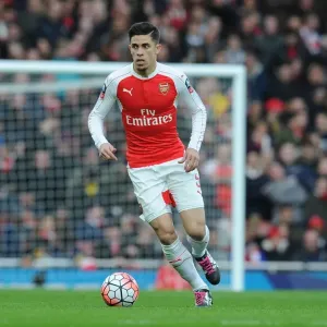 Arsenal's Gabriel in FA Cup Action: Arsenal vs. Sunderland (2015-16) Arsenal's Gabriel in FA Cup Action: Arsenal vs. Sunderland (2015-16)