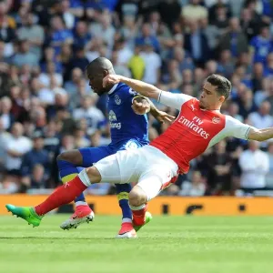 Arsenal's Gabriel Faces Off Against Everton's Enner Valencia in Intense Premier League Clash Arsenal's Gabriel Faces Off Against Everton's Enner Valencia in Intense Premier League Clash