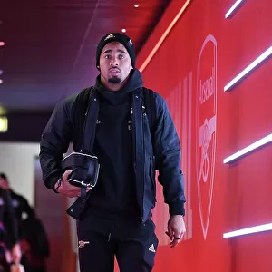 Arsenal's Gabriel Jesus Arrives at Emirates Stadium Ahead of Arsenal v Crystal Palace Premier League Clash (2022-23)