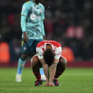 Arsenal's Gabriel Jesus Celebrates Victory Over Southampton in the Premier League
