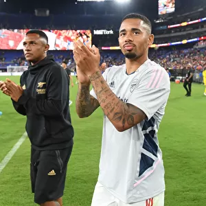 Arsenal's Gabriel Jesus Greets Fans in Baltimore after Pre-Season Match against Everton