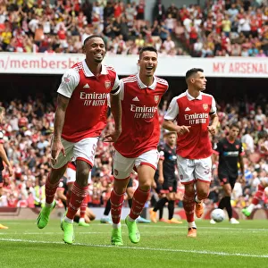 Arsenal's Gabriel Jesus and Martinelli Celebrate Five-Goal Lead Over Sevilla in Emirates Cup 2022
