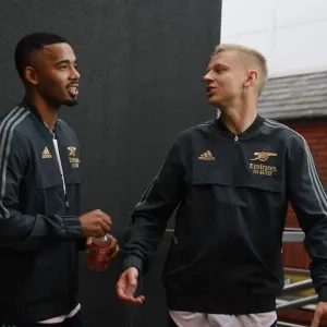 Arsenal's Gabriel Jesus and Oleksandr Zinchenko Prepare for Crystal Palace Clash (2022-23 Premier League)