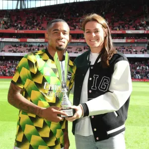 Arsenal's Gabriel Jesus Receives Player of the Month Award Ahead of Arsenal vs. Tottenham Showdown