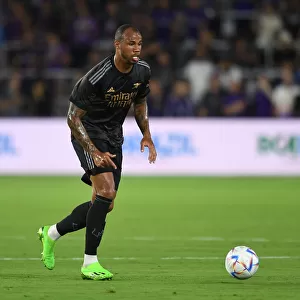 Arsenal's Gabriel Magalhaes in Action at Orlando Pre-Season Friendly, 2022