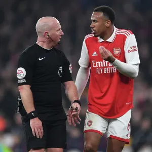 Arsenal's Gabriel Magalhaes Contests Referee's Call with Southampton, Premier League 2022-23