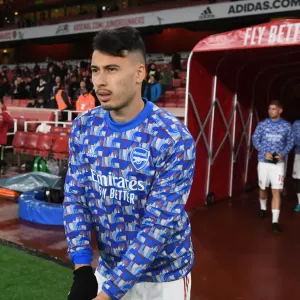 Arsenal's Gabriel Martinelli Gears Up for Arsenal v Liverpool Clash (2021-22)