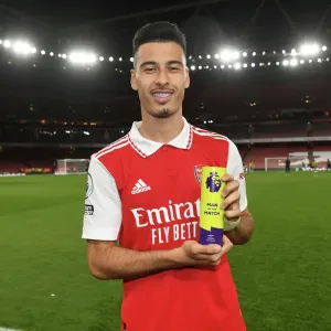 Arsenal's Gabriel Martinelli Named Man of the Match in Exciting Arsenal vs. Liverpool Clash (2022-23)