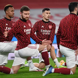 Arsenal's Gabriel Martinelli: Pre-Match Routine Before Carabao Cup Showdown with Manchester City (Behind Closed Doors)