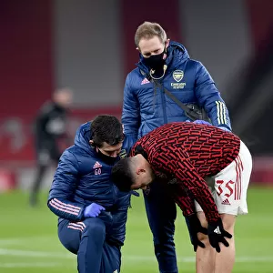 Arsenal's Gabriel Martinelli Receives Medical Attention vs Newcastle United - FA Cup 2021