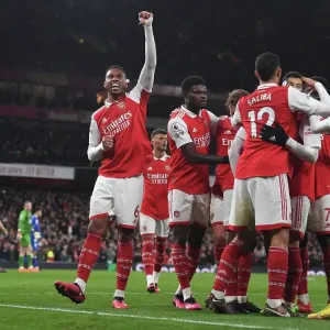 Arsenal's Gabriel Scores Fourth Goal in Arsenal FC vs. Everton FC Premier League Match, March 2023