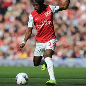 Arsenal's Gervinho Scores in 3-1 Victory over Stoke City, Barclays Premier League 2011-2012, Emirates Stadium