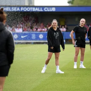 Arsenal's Gio Queiroz Scouts Chelsea's Kingsmeadow Pitch Ahead of FA Women's Super League Clash Arsenal's Gio Queiroz Scouts Chelsea's Kingsmeadow Pitch Ahead of FA Women's Super League Clash