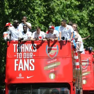 Arsenal's Glory: 2014 Trophy Parade in Islington Arsenal's Glory: 2014 Trophy Parade in Islington