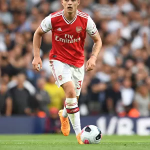 Arsenal's Granit Xhaka in Action Against Tottenham in the 2019-20 Premier League