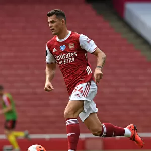 Arsenal's Granit Xhaka in Action Against Watford in 2019-20 Premier League