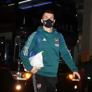 Arsenal's Granit Xhaka Arrives at Emirates Stadium for Arsenal vs Leeds United (Premier League, 2020-21) Arsenal's Granit Xhaka Arrives at Emirates Stadium for Arsenal vs Leeds United (Premier League, 2020-21)