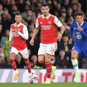 Arsenal's Granit Xhaka Faces Off Against Chelsea in Premier League Showdown (2022-23) Arsenal's Granit Xhaka Faces Off Against Chelsea in Premier League Showdown (2022-23)