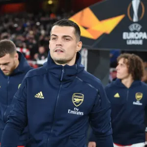 Arsenal's Granit Xhaka: Focused Ahead of Arsenal FC vs Eintracht Frankfurt, UEFA Europa League 2019-20