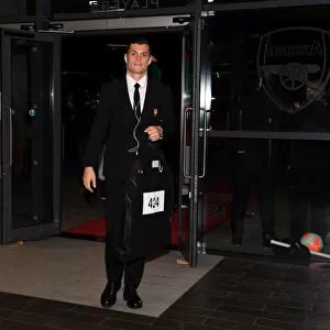Arsenal's Granit Xhaka: Focused Ahead of Arsenal v Crystal Palace (2019-20)