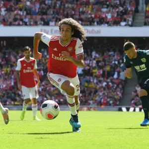 Arsenal's Guendouzi in Action against Burnley in 2019-20 Premier League Arsenal's Guendouzi in Action against Burnley in 2019-20 Premier League