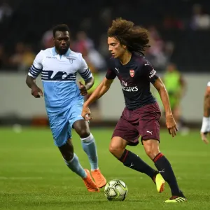 Arsenal's Guendouzi Clashes with Lazio's Caicedo in 2018 Pre-Season Friendly Arsenal's Guendouzi Clashes with Lazio's Caicedo in 2018 Pre-Season Friendly