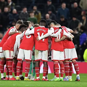 Arsenal's Half-Time Huddle: Tottenham Hotspur vs Arsenal FC, Premier League 2022-23