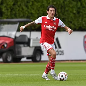 Arsenal's Hector Bellerin in Action: Arsenal vs Ipswich Town Pre-Season Match (July 2022)