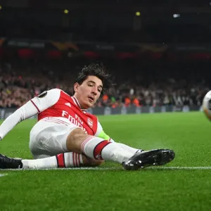 Arsenal's Hector Bellerin in Action during Europa League Clash against Vitoria Guimaraes Arsenal's Hector Bellerin in Action during Europa League Clash against Vitoria Guimaraes